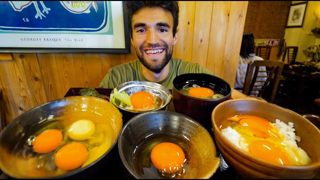 ユーチューバー 東京で卵料理だけを食べるぞ 海外 生卵は無理かも 世界の反応